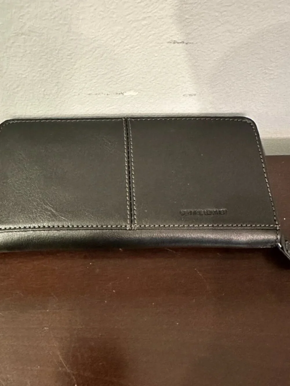 NWT ETIENNE AIGNER Scottsdale Collection Black Leather Bag And Wallet Set Bamboo